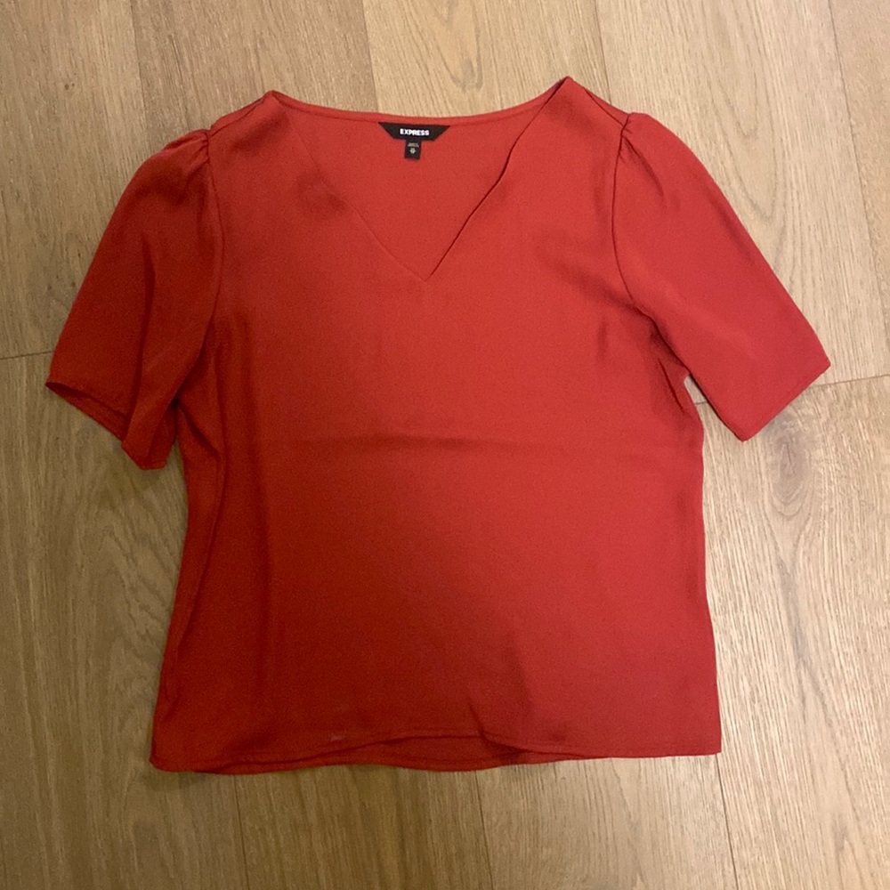 Express classic v neck work blouse